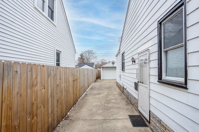 view of side of property