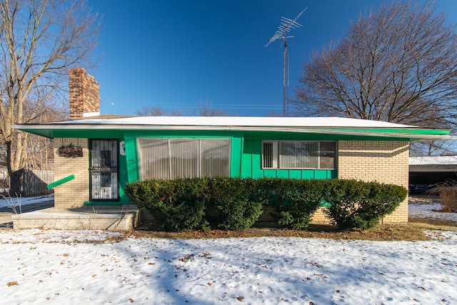 view of front of home