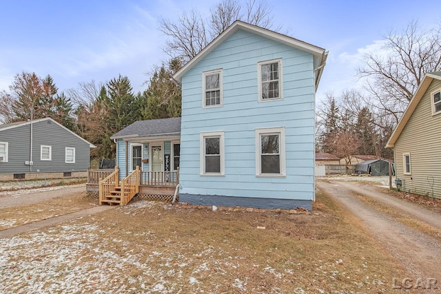 view of front of property