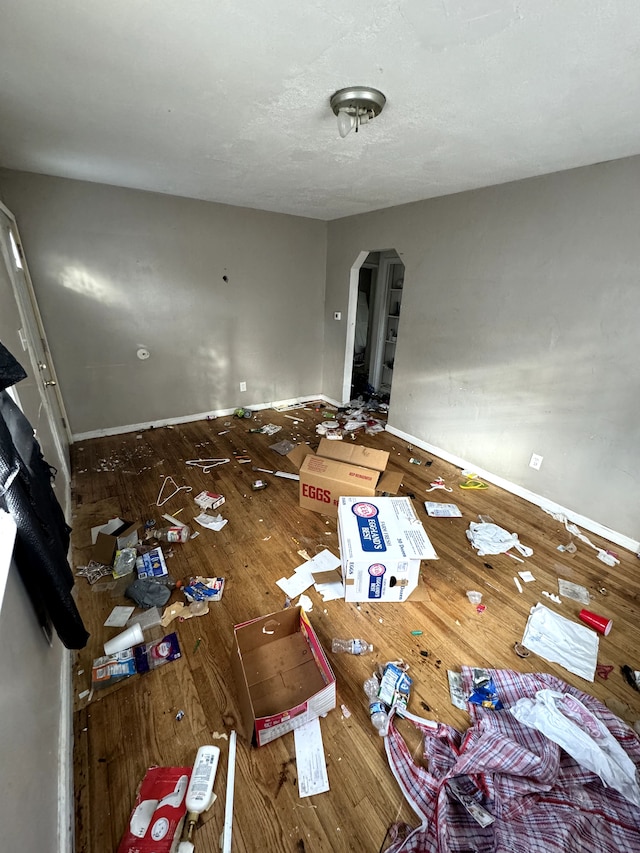 interior space featuring wood-type flooring