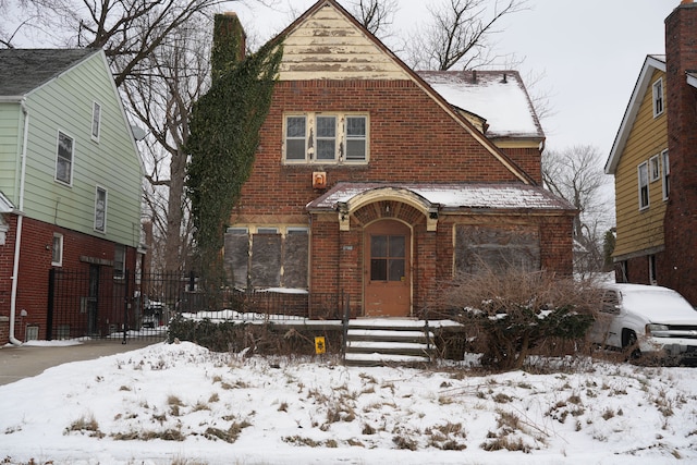 view of tudor home