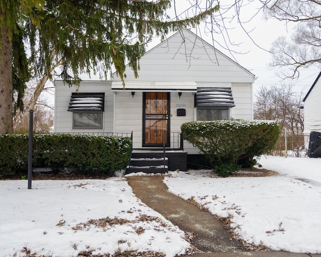 view of bungalow-style home