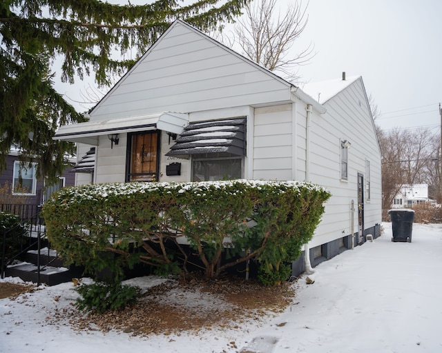 view of bungalow-style home