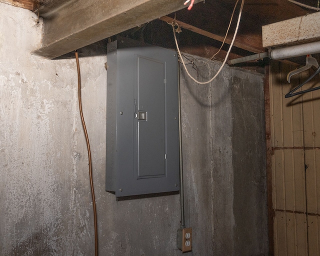 utility room with electric panel