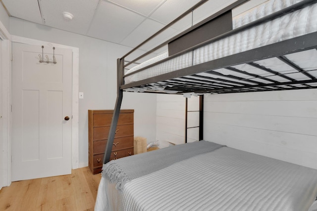 bedroom featuring light wood-type flooring