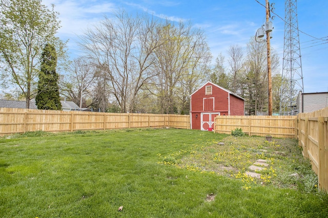 120 N Main St, Climax, MI 49034 - view of yard with a barn, an outbuilding, and a fenced backyard