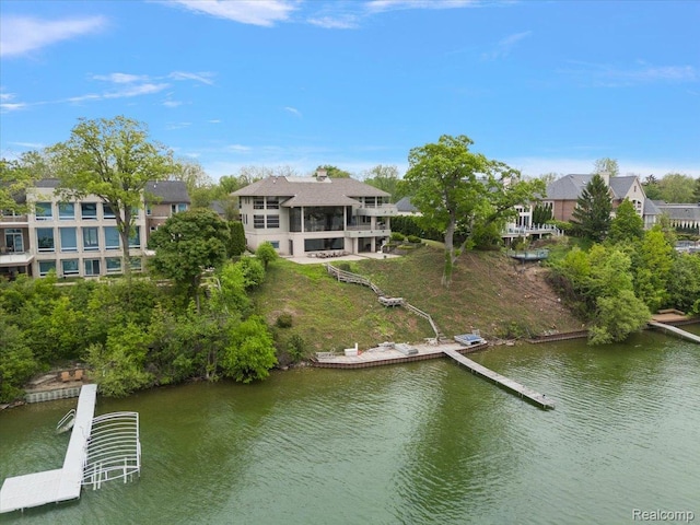 3468 Pine Estates Dr, West Bloomfield, MI 48323 - dock with a water view