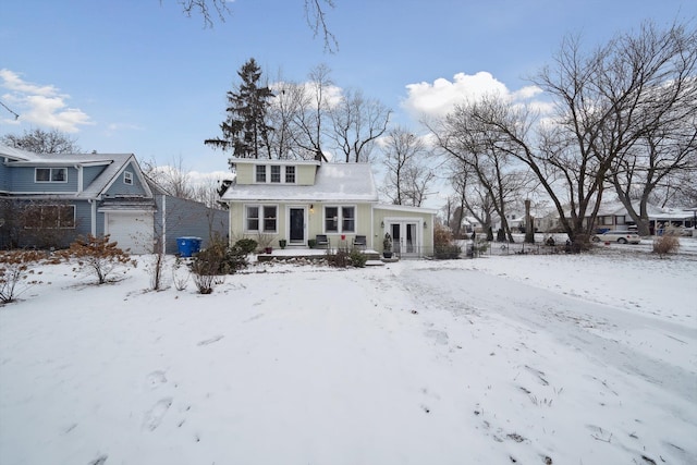 view of front of home featuring french doors