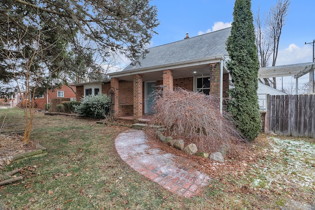 view of front of house