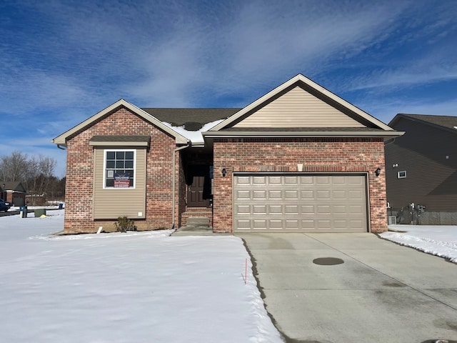 view of front of house featuring a garage