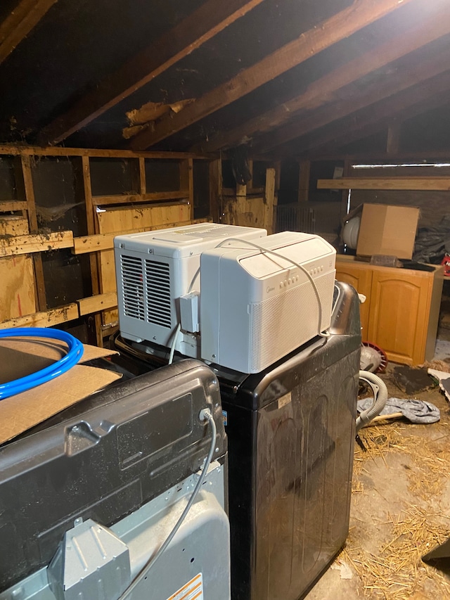 interior space featuring washer / dryer