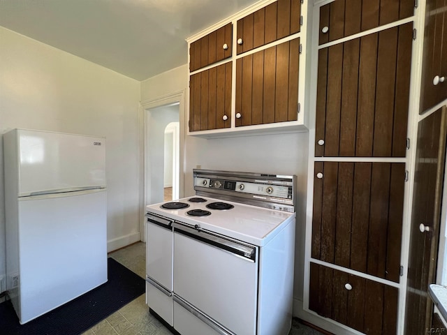 kitchen featuring white appliances