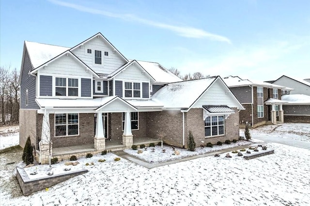 view of front of property with a porch