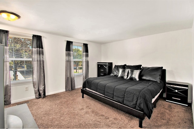 bedroom with carpet flooring