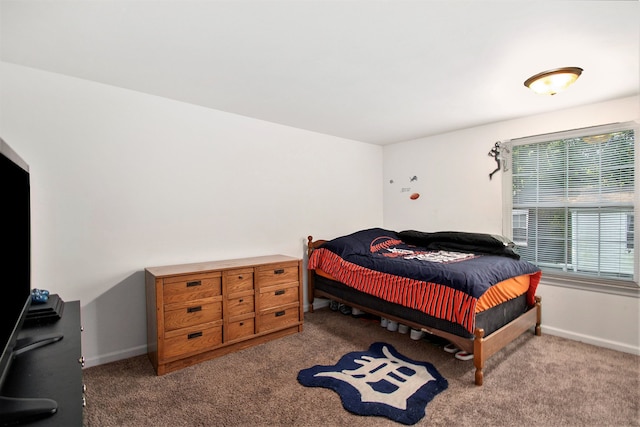 bedroom featuring carpet flooring