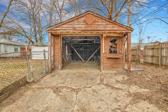 view of outdoor structure