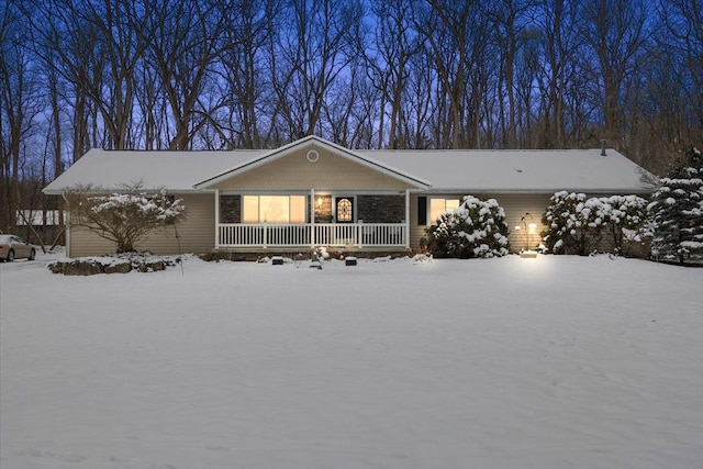 view of ranch-style house