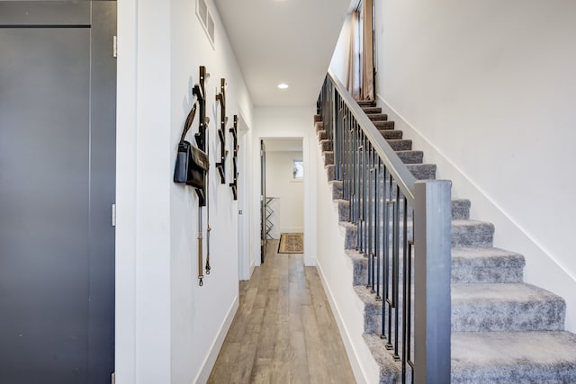 interior space with wood-type flooring