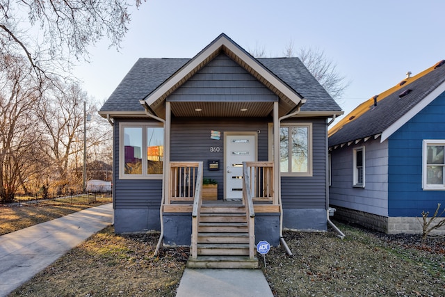 view of bungalow