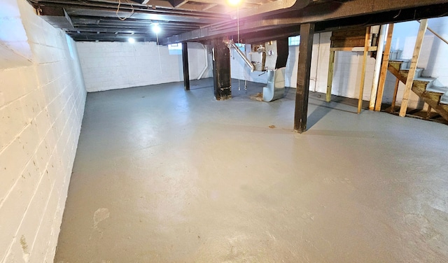 view of basement