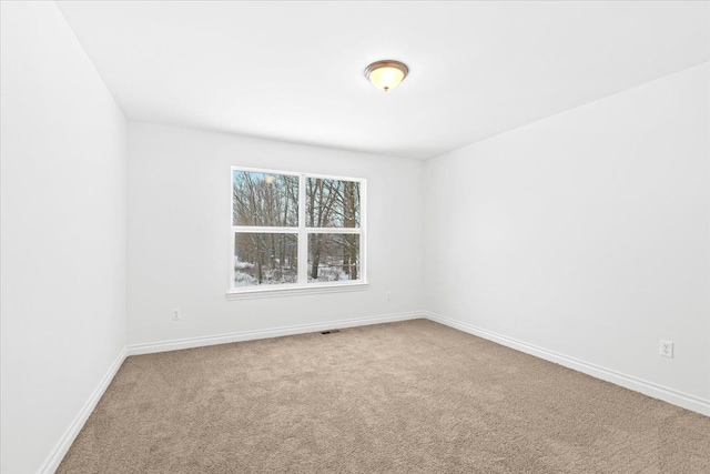 view of carpeted empty room