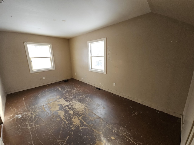 empty room featuring plenty of natural light