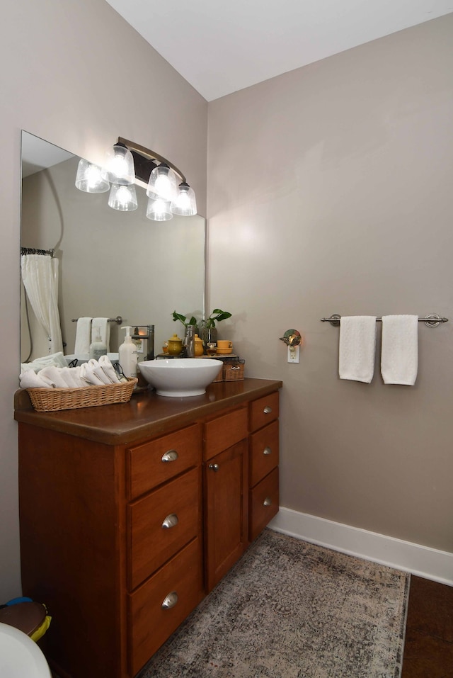 bathroom with vanity