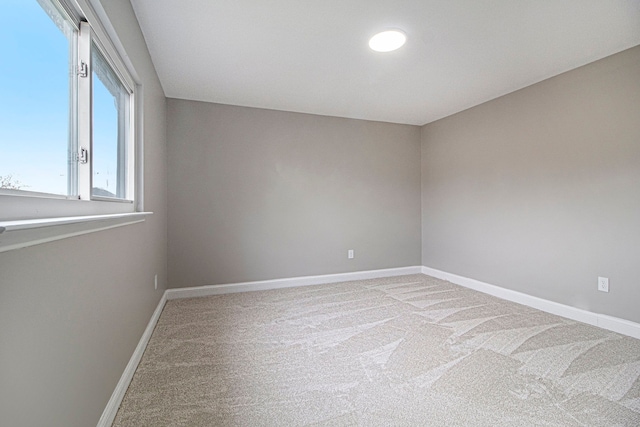 empty room with light carpet