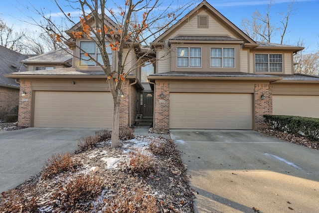 view of front of home featuring a garage