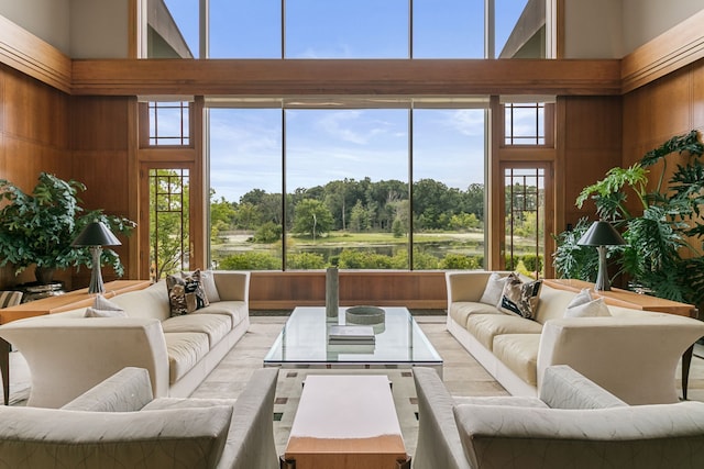 sunroom featuring a healthy amount of sunlight