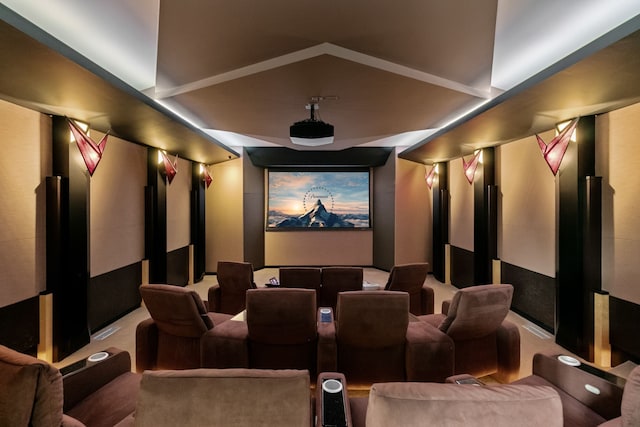 view of cinema room