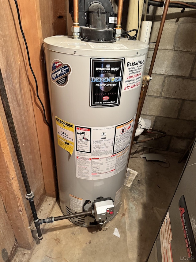 utilities featuring water heater