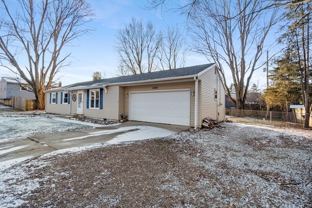 view of front of house featuring a garage