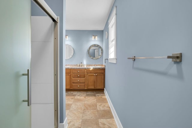 bathroom with vanity