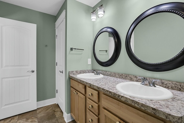 bathroom with vanity