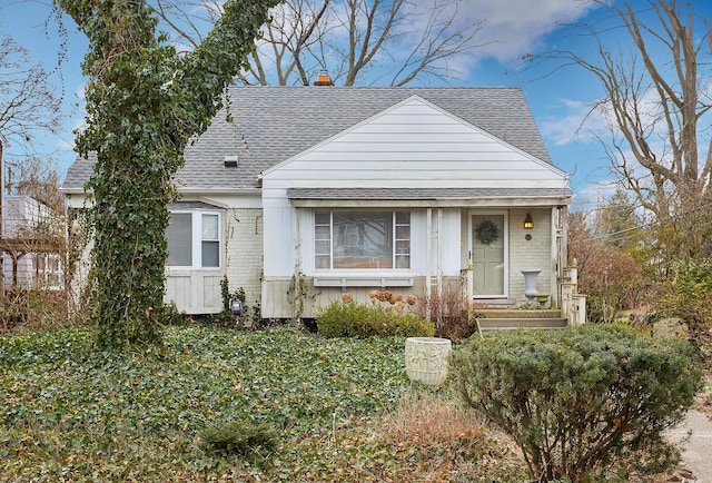 view of bungalow-style home