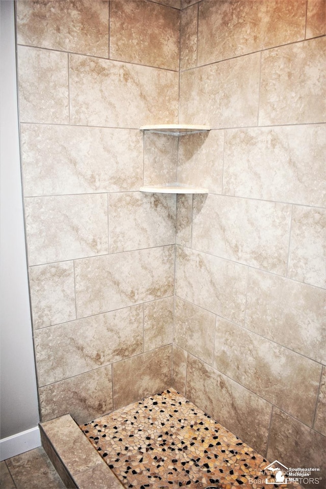 details featuring tiled shower