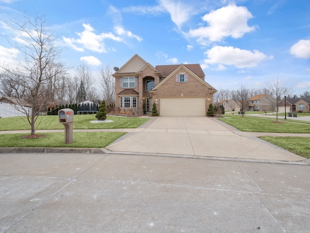 view of front of property with a front yard