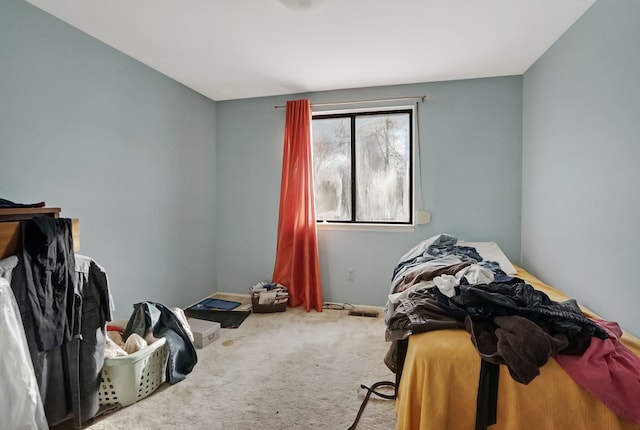 interior space featuring carpet flooring