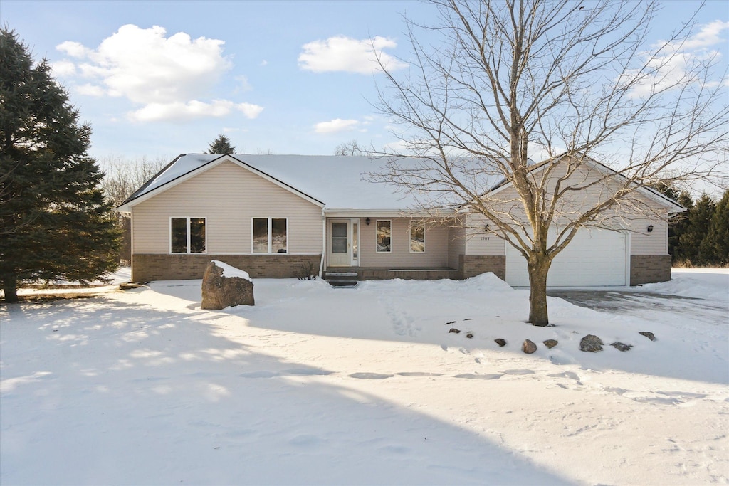 ranch-style house with a garage