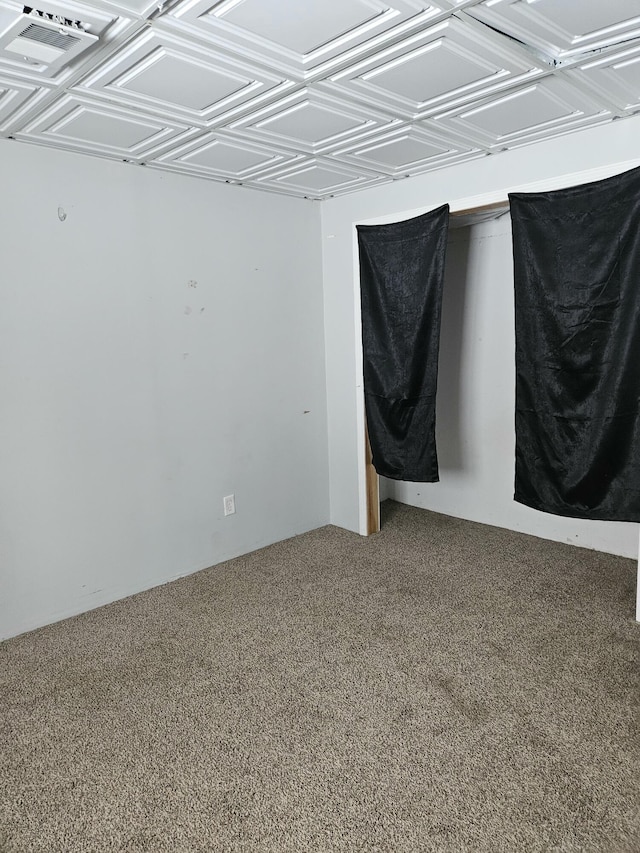 view of carpeted empty room