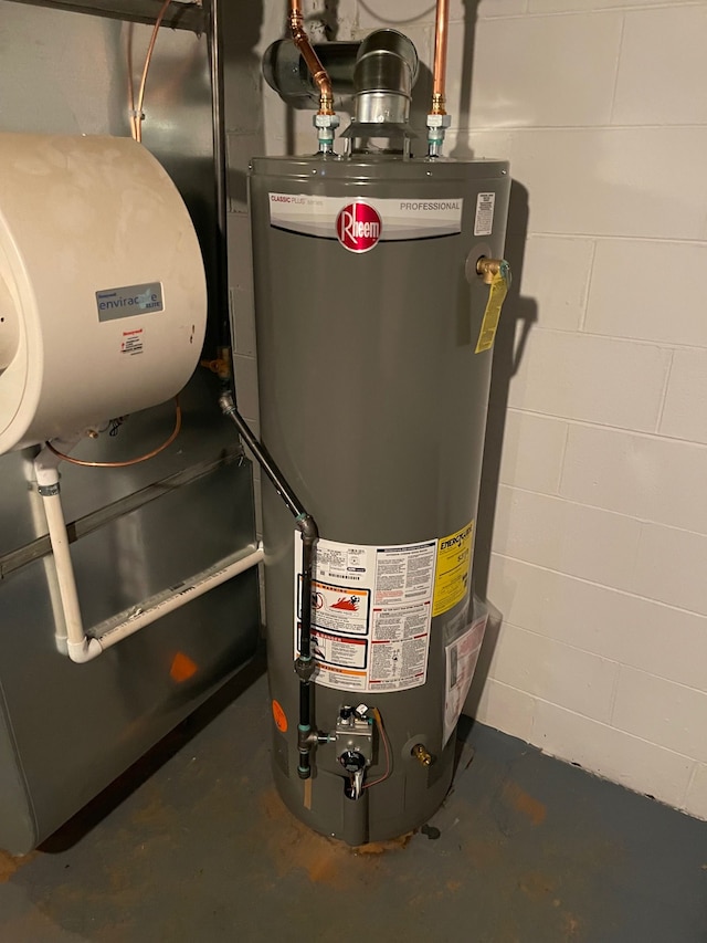 utilities featuring water heater