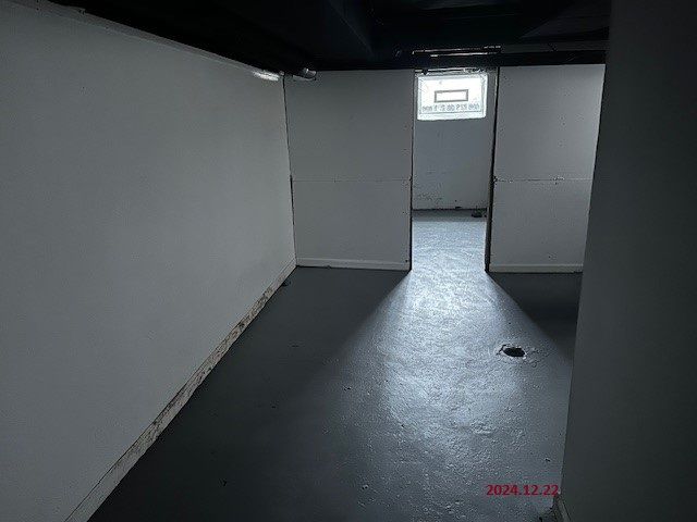 view of basement