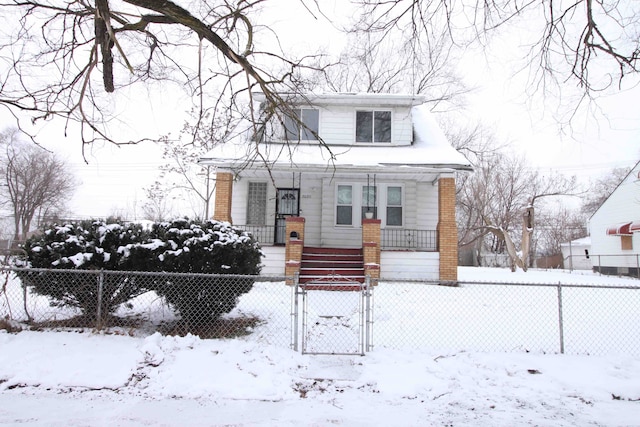 bungalow-style house with a porch