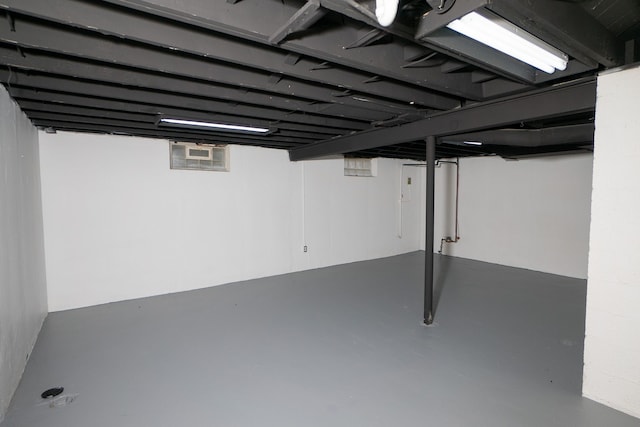 view of basement