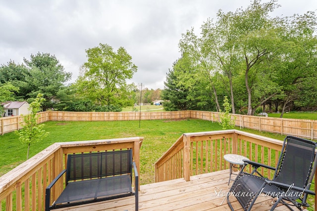 5337 Division Ave N, Comstock Park, MI 49321 - wooden terrace with view of scattered trees