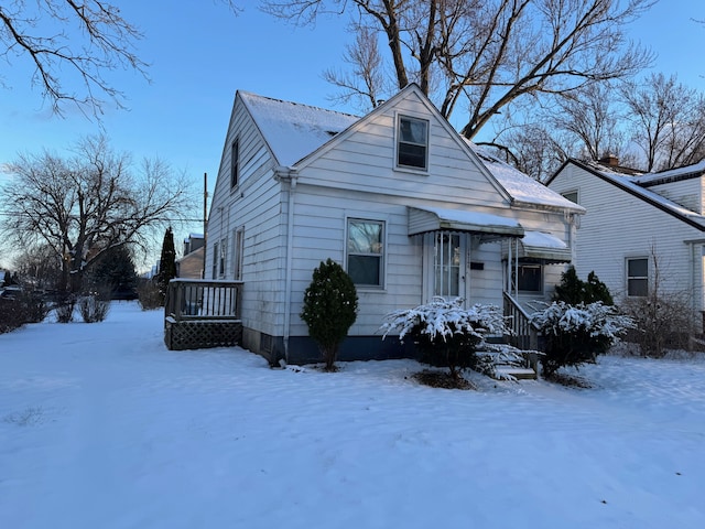 view of bungalow-style house