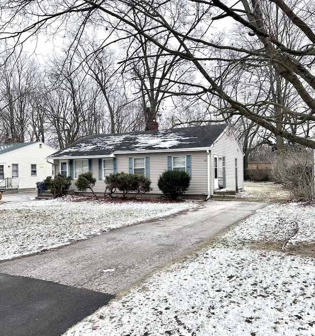 view of ranch-style house