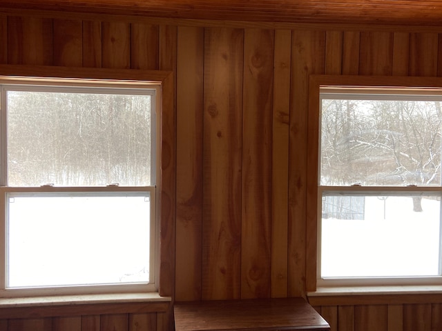 8899 Dwyer Rd, Howell, MI 48855 - detailed view of wooden walls