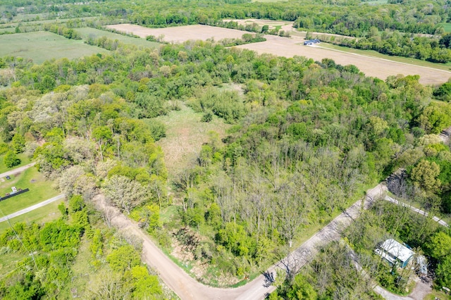 8899 Dwyer Rd, Howell, MI 48855 - aerial view of sparsely populated area featuring a heavily wooded area